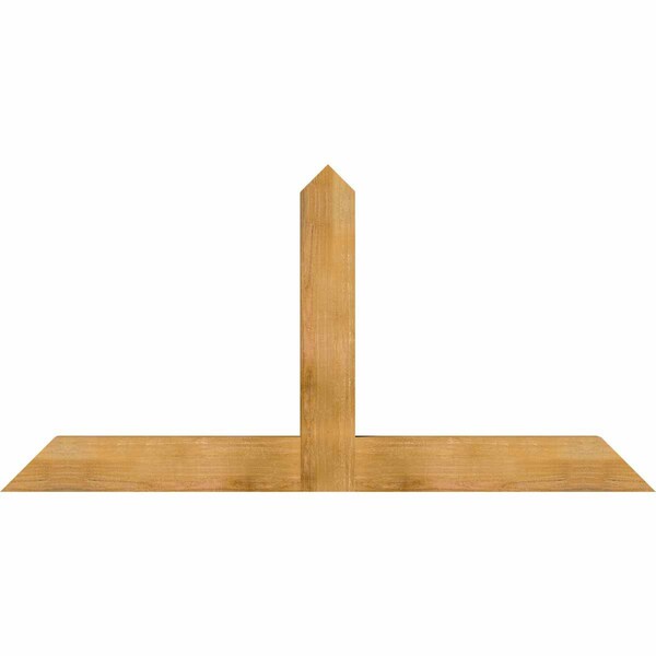 Ekena Millwork Portland Rough Sawn Timber Gable Bracket, Western Red Cedar, 72"W x 36"H x 4"D x 6"F, 12/12 Pitch GBW072X36X0406POR00RWR - main